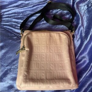 Steve Madden Blush Crossbody with Black Strap